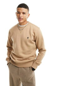 【送料無料】 フレンチコネクション メンズ パーカー・スウェット アウター French Connection crew neck sweatshirt in camel NEUTRAL