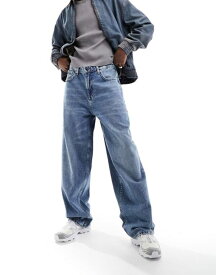【送料無料】 エイソス メンズ デニムパンツ ボトムス ASOS DESIGN loose fit jeans in light wash blue Blue