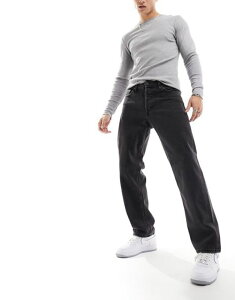 �W���b�N �A���h �W���[���Y �����Y �{�g���X �f�j���p���c �W�[���Y Jack & Jones eddie baggy jeans in washed Black �u���b�N