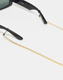 【送料無料】 エイソス メンズ サングラス・アイウェア アクセサリー ASOS DESIGN glasses chain in gold tone Gold