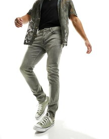 【送料無料】 オールセインツ メンズ デニムパンツ ボトムス AllSaints Rex skinny jeans in gray Dusty gray