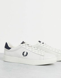 【送料無料】 フレッドペリー メンズ スニーカー シューズ Fred Perry Spencer leather sneakers in white White