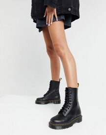 【送料無料】 ドクターマーチン レディース ブーツ・レインブーツ シューズ Dr Martens 1490 10 eye bex boots in black Black