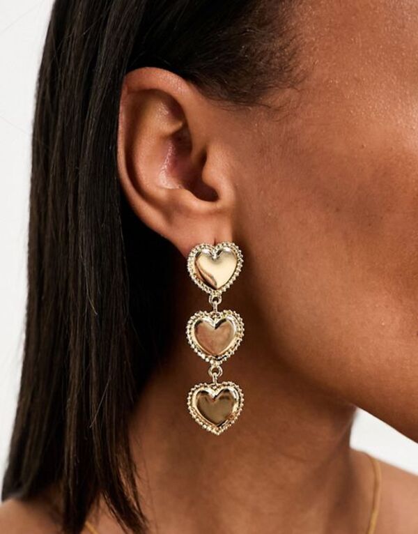 True Decadence pearl and crystal heart drop earrings-Gold | Compare | Grazia