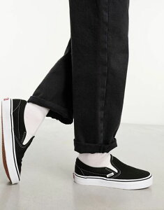 �o���Y �����Y �V���[�Y �u�[�c�E���C���u�[�c Vans Classic Slip-On trainers and Black �u���b�N