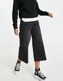 【送料無料】 フレンチコネクション レディース デニムパンツ ジーンズ ボトムス French Connection wide leg culotte jeans in black Black