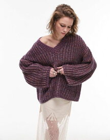 【送料無料】 トップショップ レディース ニット・セーター アウター Topshop knitted space dye sweater in multi Multi