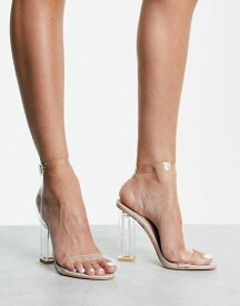 【送料無料】 パブリックデザイア レディース ヒール シューズ Public Desire Alia clear strap heeled sandals CLEAR
