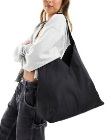 【送料無料】 ウィークデイ レディース ショルダーバッグ バッグ Weekday nylon shoulder bag in black Black