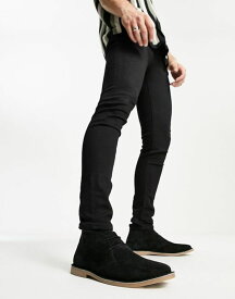 【送料無料】 フレンチコネクション メンズ ブーツ・レインブーツ シューズ French Connection suede desert boots in black Black