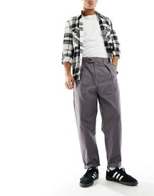 【送料無料】 ジースター メンズ カジュアルパンツ ボトムス G-Star pleated chino relaxed fit pants in gray Gray