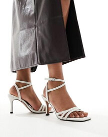 【送料無料】 エイソス レディース サンダル シューズ ASOS DESIGN Harlow mid heeled sandal in off-white Off-white