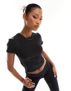 �G�C�\�X ���f�B�[�X �g�b�v�X T�V���c ASOS 4505 Icon performance T-shirt in soft touch fabric Black �u���b�N