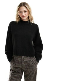 【送料無料】 モンキ レディース ニット・セーター アウター Monki knitted turtleneck sweater in black Black