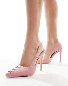 【送料無料】 パブリックデザイア レディース パンプス シューズ Public Desire Yulianna pointed heeled shoe in pink Pink