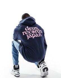 【送料無料】 デウス エクス マキナ メンズ パーカー・スウェット フーディー アウター Deus Ex Machina Strata hoodie in navy NAVY