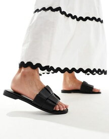 【送料無料】 ロンドンレベル レディース サンダル シューズ London Rebel large weave sandals in black Black