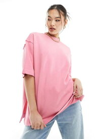 【送料無料】 ザ クチュール クラブ レディース Tシャツ トップス The Couture Club washed emblem T-shirt in pink PINK
