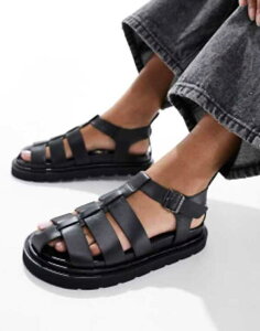【送料無料】 ウォークロンドン レディース サンダル シューズ Walk London Budapest Fisherman Sandal in black Black