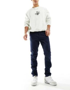�W���b�N �A���h �W���[���Y �����Y �{�g���X �J�W���A���p���c �X�����t�B�b�g Jack & Jones Intelligence slim fit chinos Navy blazer �l�C�r�[