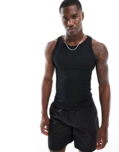 �G�C�\�X �����Y �g�b�v�X �x�X�g �X�����t�B�b�g ���u ASOS 4505 Icon slim fit seamless ribbed tank top Black �u���b�N