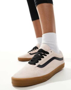 oY fB[X V[Y Xj[J[ y PINK Vans Old Skool Lowpro sneakers with rubber sole in light pink