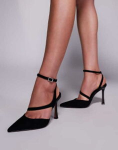 �G�C�\�X ���f�B�[�X �V���[�Y �q�[�� ASOS DESIGN Wide Fit Past high heeled shoes Black �u���b�N