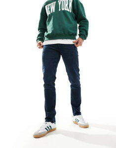 �W���b�N �A���h �W���[���Y �����Y �{�g���X �f�j���p���c Jack & Jones Glenn slim jean in dark blueDenim �f�j��