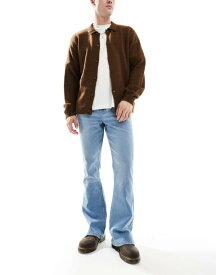 エイソス メンズ ボトムス デニムパンツ ジーンズ ASOS DESIGN stretch flare jeans in light wash LIGHT WASH BLUE ブルー