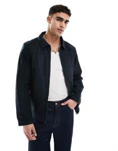 WbN Ah W[Y Y AE^[ WPbgEu] XG[h WPbg Jack & Jones faux suede harrington jacket Jet Black ubN