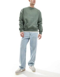 �W���b�N �A���h �W���[���Y �����Y �{�g���X �f�j���p���c �W�[���Y Jack & Jones Alex baggy rigid jeans in light blue wash Blue Denim �f�j��
