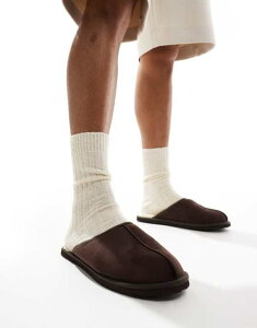 WbN Ah W[Y Y V[Y T_ XG[h Jack & Jones faux suede slip on slipper Java uE