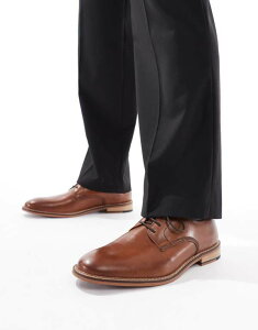 GC\X Y V[Y IbNXtH[h _[r[ [X U[ ASOS DESIGN derby lace up shoes in tan leather Tan ^