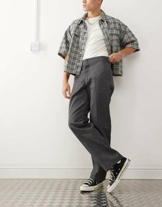 �f�B�b�L�[�Y �����Y �{�g���X �J�W���A���p���c �p���c Dickies 874 straight fit work pants in dark Gray �O���[
