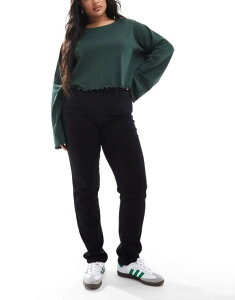 �I�����[�J�[�u ���f�B�[�X �{�g���X �f�j���p���c �W�[���Y ONLY Curve slim jeans in washed Washed Black �u���b�N