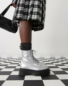 hN^[}[` fB[X V[Y u[cECu[c Dr Martens Dr. Martens Jadon boots SILVER Vo[