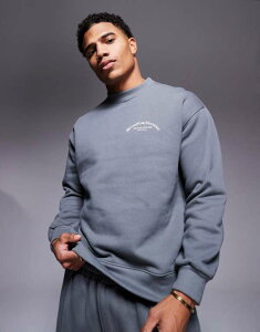 ObhtH[ibVO Y AE^[ p[J[EXEFbg Good For Nothing core double branded sweatshirt in smoked gray - part of a set Smoked pearl