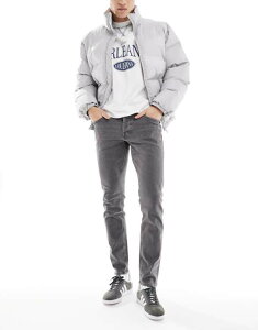 �W���b�N �A���h �W���[���Y �����Y �{�g���X �f�j���p���c Jack & Jones Glenn slim jean in washed Gray Denim �O���[