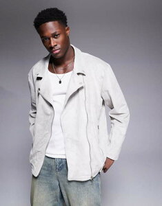 L[Ah|[J[ Y AE^[ WPbgEu] XG[h WPbg Liquor N Poker suede biker jacket in tan NEUTRAL ^