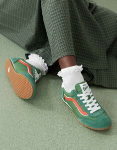 【送料無料】 バンズ レディース スニーカー シューズ Vans Super Lowpro sneakers in green and red MID GREEN