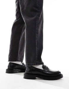 EH[Nh Y V[Y Xb|E[t@[ U[ [t@[ Walk London Jagger saddle loafer leather Black ubN