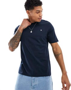 �W���b�N �A���h �W���[���Y �����Y �g�b�v�X T�V���c ���S Jack & Jones T-shirt with & logo Navy Blazer �l�C�r�[