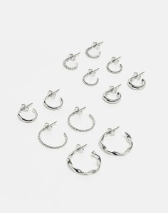 �s�[�V�[�Y ���f�B�[�X �A�N�Z�T���[ �s�A�X�E�C�������O Pieces 6-pack multi design earrings Silver �V���o�[