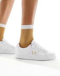 tbhy[ fB[X V[Y Xj[J[ U[ Fred Perry leather sneakers WHITE zCg