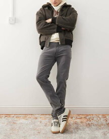 チープマンデー メンズ ボトムス デニムパンツ ストレッチ Cheap Monday Sleeze super stretch skinny jeans in gray wash Bored Gray