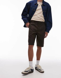 �f�B�b�L�[�Y �����Y �{�g���X �n�[�t�p���c�E�V���[�c �V���[�g�p���c Dickies 874 11 inch shorts in dark BROWN �u���E��