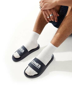 �W���b�N �A���h �W���[���Y �����Y �V���[�Y �T���_�� Jack & Jones pool sliders Navy Blazer �l�C�r�[