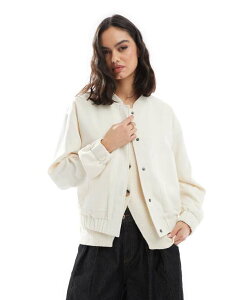 s[V[Y fB[X AE^[ WPbgEu] WPbg Pieces lined bomber jacket in whisper Whisper White zCg