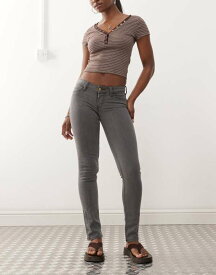 チープマンデー レディース ボトムス デニムパンツ ストレッチ Cheap Monday Sleezie Low rise super stretch skinny jeans in gray wash Bored Gray