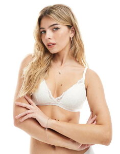 �R�b�g���I�� ���f�B�[�X �A���_�[�E�F�A �u���W���[ �R�b�g�� ���[�X Cotton:On Cotton On everyday lace fixed cup wirefree bra in cream CREAM �N���[��